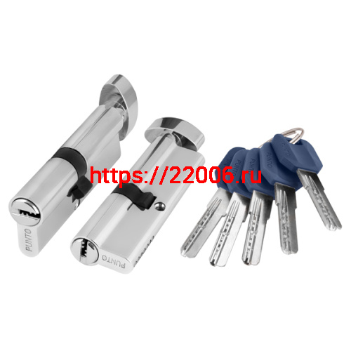 Цилиндровый Punto (Пунто) механизм (Z402/90) Z4002Knob90(35+10+45) с вертушкой CP хром