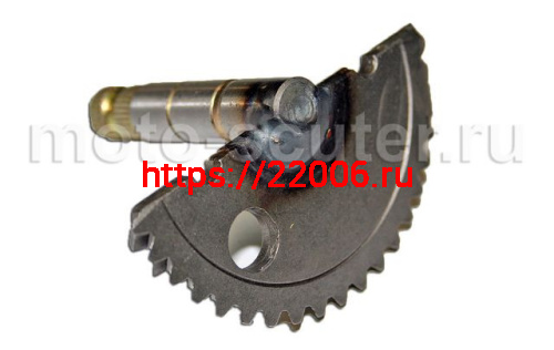 Сектор кикстартера 139QMB 50сс (56мм) 8 зубьев + втулка ТММР Сектор кикстартера 139QMB 50сс (56мм) 8 зубьев + втулка ТММР