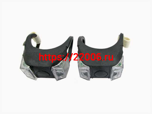 Фонарь 2 диода, 3 режима, силикон черный, с батарейками, HL-009, свет диода белый (2шт-компл) Фонарь 2 диода, 3 режима, силикон черный, с батарейками, HL-009, свет диода белый (2шт-компл)