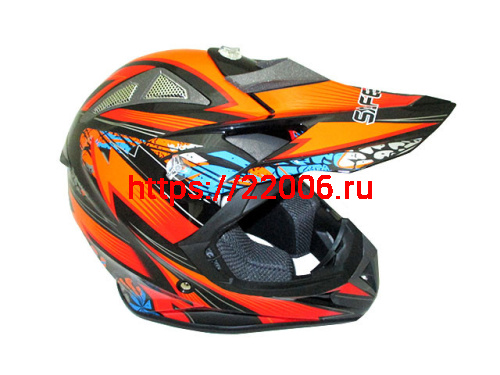 Мотошлем SAFEBET HF-116 (cross) black Q152-O (M)