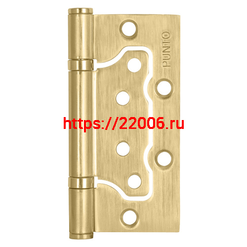 Петля Punto (Пунто) универсальная без врезки IN4200W-HD SB (200-2B/HD 100x2,5) мат. золото