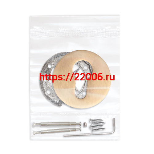 Накладка Fuaro (Фуаро) на цилиндр ESC.C.RLR/R.486 SSG-39 сатинированное золото (1 шт.) фото 2 Накладка Fuaro (Фуаро) на цилиндр ESC.C.RLR/R.486 SSG-39 сатинированное золото (1 шт.) фото 2