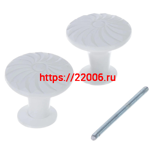 Ручка-кнопка veles (ВЕЛЕС) БУ (белый) Ручка-кнопка veles (ВЕЛЕС) БУ (белый)