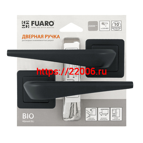 Ручка Fuaro (Фуаро) раздельная BIO XM/HD BL-24 черный Ручка Fuaro (Фуаро) раздельная BIO XM/HD BL-24 черный