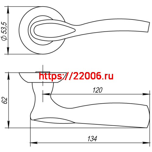 Ручка Punto (Пунто) раздельная R.TL54.RUMBA (RUMBA TL) CF-17 кофе фото 4 Ручка Punto (Пунто) раздельная R.TL54.RUMBA (RUMBA TL) CF-17 кофе фото 4