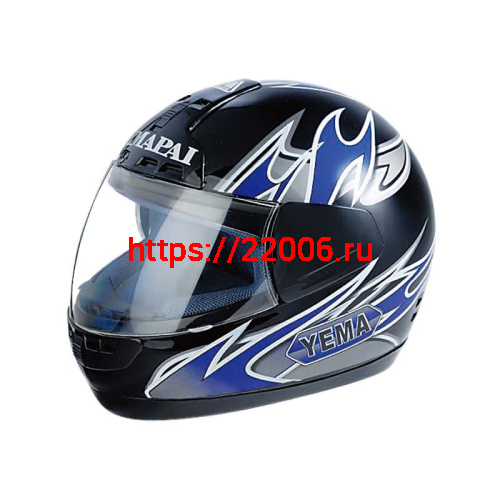 Мотошлем YM-801А синий (L )