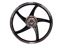 Обод 17" передний литой, барабан. тормоз 1,4-17  Альфа, Дельта, Zodiak черный (5 С-луч) №3