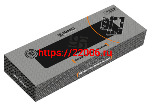 Петля Fuaro (Фуаро) универсальная без врезки IN4500W SB (500-2BB 100x2,5) мат. золото фото 2