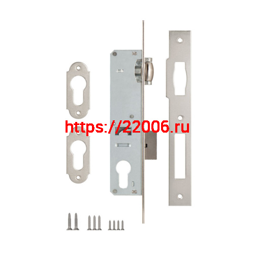 Корпус Kale kilit (Кале килит) узкопрофильного замка с роликовой защёлкой 155 (30 mm) w/b (никель) фото 2 Корпус Kale kilit (Кале килит) узкопрофильного замка с роликовой защёлкой 155 (30 mm) w/b (никель) фото 2