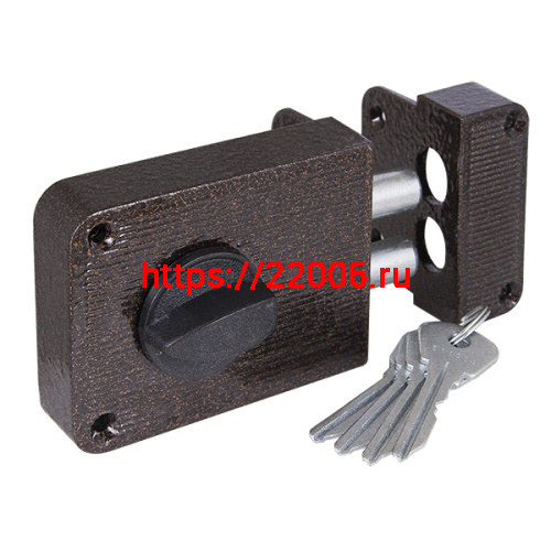 Замок Zenit (Зенит) накладной ЗН 1-3 медь Замок Zenit (Зенит) накладной ЗН 1-3 медь