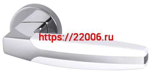 Ручка Armadillo (Армадилло) раздельная R.URB52.ARC (ARC URB2) CP/White-14 хром/белый Ручка Armadillo (Армадилло) раздельная R.URB52.ARC (ARC URB2) CP/White-14 хром/белый
