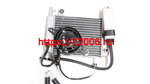 Радиатор охлаждения CB250 см3 Zongshen ZS 170MM-2 в сборе с вентилятором (100201576) фото 3