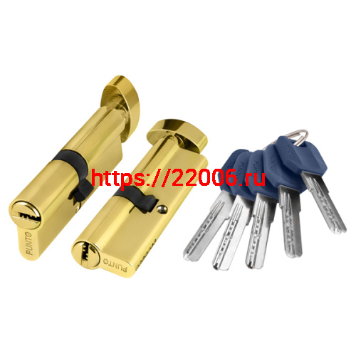 Цилиндровый Punto (Пунто) механизм (Z402/90) Z4002Knob90(40+10+40) с вертушкой PB латунь Цилиндровый Punto (Пунто) механизм (Z402/90) Z4002Knob90(40+10+40) с вертушкой PB латунь