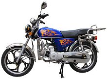 Мопед Альфа 70сс (обод литой черный, резина повышенной проходимости)