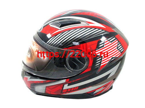 Мотошлем YM-826 черный (М) с визором