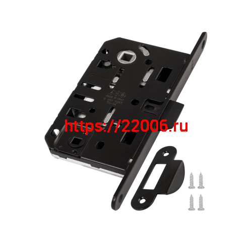 B01102.50.93.567 AGB (АГБ) Защелка врезная WC (черный) MEDIANA EV. (инд.упак+B01000.13) фото 4