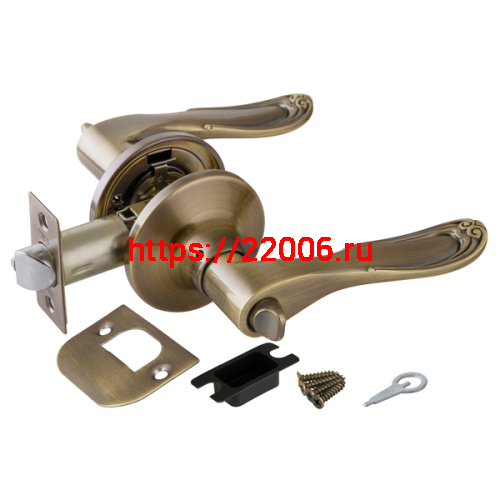 Ручка Punto (Пунто) защелка DK630 AB-BK (6030 AB-B) (фик.) бронза Ручка Punto (Пунто) защелка DK630 AB-BK (6030 AB-B) (фик.) бронза