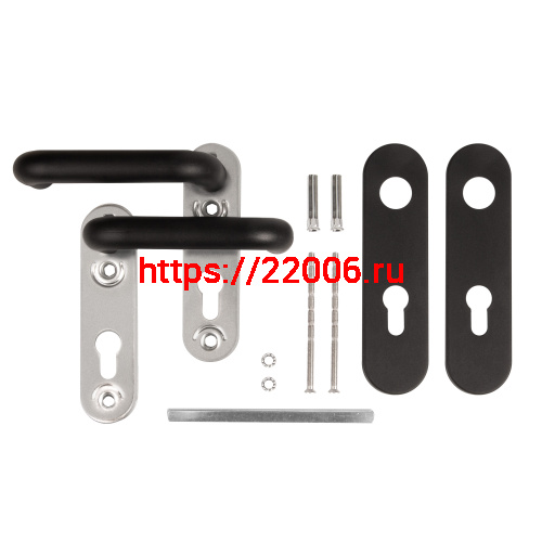 Ручка Fuaro (Фуаро) дверная FP.DH172.0433 NE (B2B) (8x120) с пружиной BL-24 черный фото 5