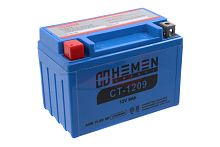 Аккумулятор 12В 9Ач HEMEN ENERGY CT1209 (UTX9-BS(MF)) (кислотный, герметичный) (прямая полярн) (150*87*107мм)