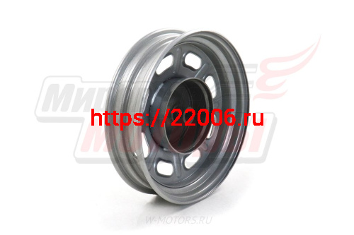 Обод 10" задний штамп. WM ACTIV,Racer Meteor,QT-3(8 овал.отверстий,2,15*10,колодки 110 мм,19 шлицов) фото 2