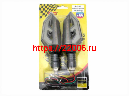 Указатель поворота светодиодный №19 (LED-R249) хром (2 штуки) Указатель поворота светодиодный №19 (LED-R249) хром (2 штуки)