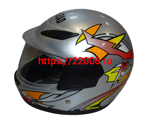 Шлем интеграл "Safelead" HF-908 (619) Детский E05 BLACK, TB-SILVER размер L (16 шт.) фото 3