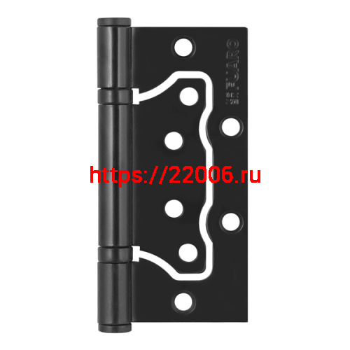 Петля Fuaro (Фуаро) универсальная без врезки IN4500W BL (500-2BB 100x2,5) черный матовый