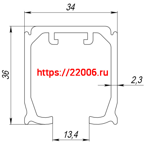 Верхняя Armadillo (Армадилло) направляющая Comfort-PRO 80/2,3/3000 track (3 м) фото 2
