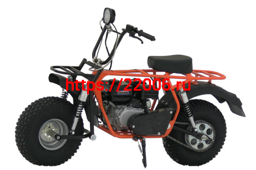 Мотоцикл СКАУТ САФАРИ 3L- 8Е+  BIGFOOT (ФАРА, ЭЛ.СТ. перед. и задн. подв., 8,0 л.с., РЕДУКТОР)