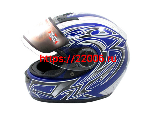 Мотошлем YM-823 синий (XS)