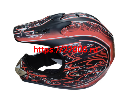 Шлем кроссовый KIRIN QL-128, оранж, красный, черный, оранж-черн, размер XL фото 2 Шлем кроссовый KIRIN QL-128, оранж, красный, черный, оранж-черн, размер XL фото 2