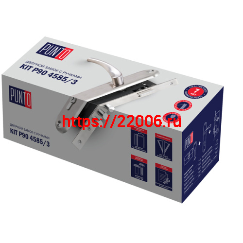 Замок Punto (Пунто) цилиндровый в комплекте с ручкой LOCKSET90.CRONA.4585-3 (KIT P90 4585/3 CRONA) AB бронза фото 2 Замок Punto (Пунто) цилиндровый в комплекте с ручкой LOCKSET90.CRONA.4585-3 (KIT P90 4585/3 CRONA) AB бронза фото 2