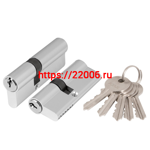 Цилиндровый Ajax (Аякс) механизм (AX100/70) AX1000Key70 (30+10+30) CP хром