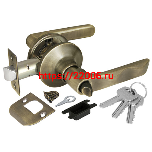 Ручка Punto (Пунто) защелка DK624 AB-ET (6024 AB-E) (кл./фик.) бронза