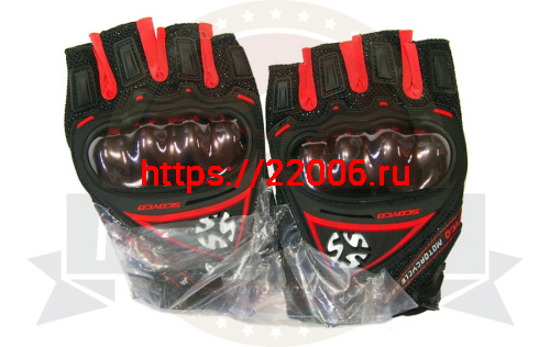 Перчатки SCOYCO (оригинал) МС-44D, цвет красный,  р-р L