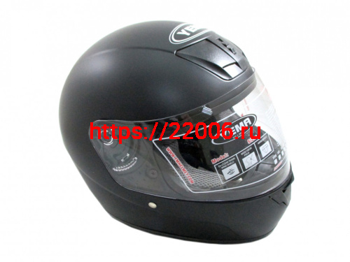 Мотошлем YM-802 черный матовый (S)