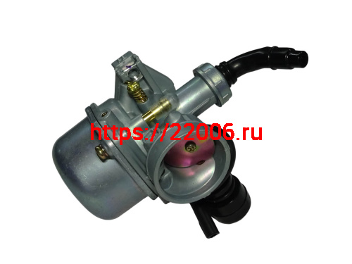 Карбюратор PZ19 Delta, Альфа 50/70,"Zodiak", Дельта флажок пластик ручн  справа (d19, D32) фото 3