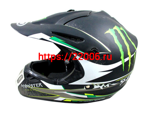 Мотошлем YM-910 черный матовый (L) Monstr Мотошлем YM-910 черный матовый (L) Monstr