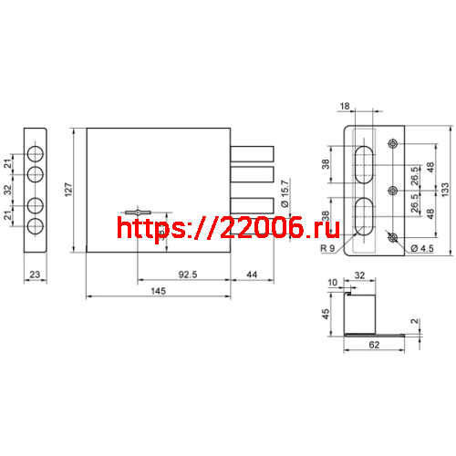 Замок Border (Бордер) накладной ЗН 4-8 М/75.НШ.1-002 /85500/ фото 2 Замок Border (Бордер) накладной ЗН 4-8 М/75.НШ.1-002 /85500/ фото 2