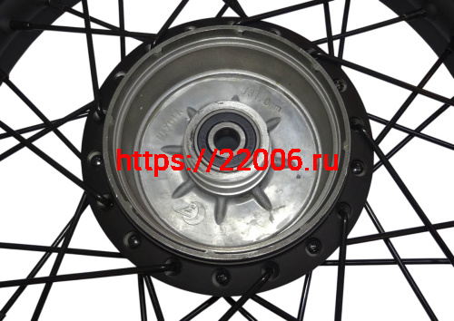 Обод 16" задний спицы, барабан. тормоз 2,15-16  XTRAIL в сборе (F15-5, F15-3, F15-6) фото 3