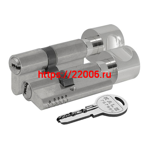 Цилиндровый механизм Kale kilit (Кале килит) с вертушкой 164 OBS SCE/110 (50+10+50) mm никель 5 кл. фото 4