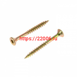 6,0*70 шуруп, потай, жел.цинк (20шт) 6,0*70 шуруп, потай, жел.цинк (20шт)