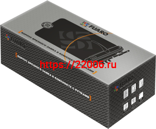 Замок цилиндровый Fuaro (Фуаро) с в комплекте с ручкой LOCKSET.1511W/B (SET F1511W/B) CP хром фото 2