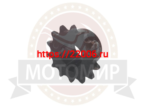 Звезда 14 зуб. (428) цепи, 12.7шаг, на вал d25мм, h28мм, шпонка 8мм, мотобуксировщик