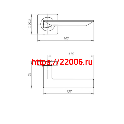Ручка Ajax (Аякс) раздельная K.JK51.ULTRA (ULTRA JK) BL-24 черный фото 3 Ручка Ajax (Аякс) раздельная K.JK51.ULTRA (ULTRA JK) BL-24 черный фото 3