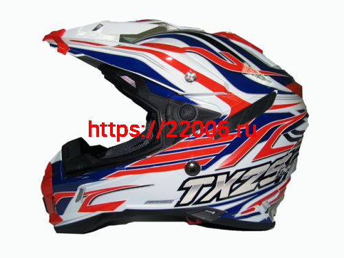 Мотошлем THH TX-25 №1 white/red blue (M)