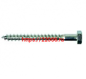 Шуруп 10*100 шестигран., цинк Глухарь\50шт Шуруп 10*100 шестигран., цинк Глухарь\50шт