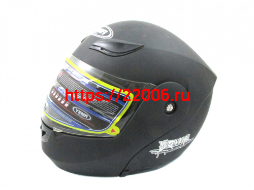 Мотошлем YM-920 черный матовый (М) Мотошлем YM-920 черный матовый (М)