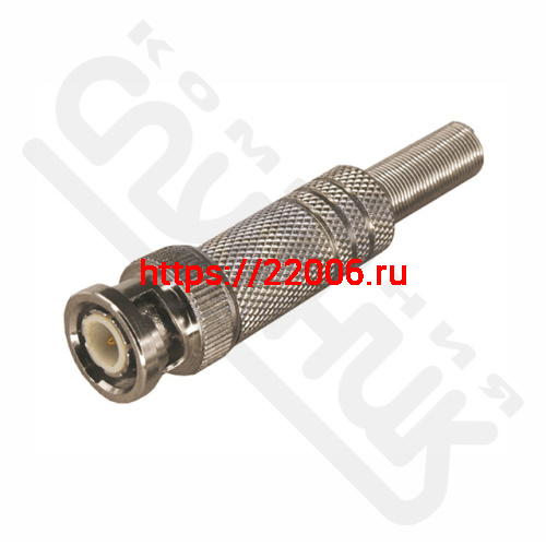 Штекер BNC с пружиной металл Штекер BNC с пружиной металл