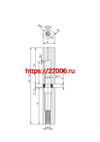 Петля приварная D20x160 ADJ регулируемая фото 2 Петля приварная D20x160 ADJ регулируемая фото 2
